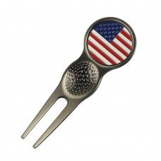 PINMEI Strong Magnetic Golf Divot Fix Repair Tool with Iron Golf Ball Marker